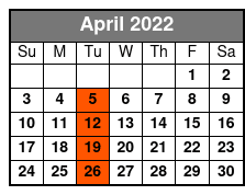 Elvis Live by Jerry Presley - Madison Square Garden Show April Schedule