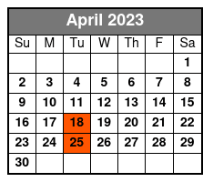 Elvis Live by Jerry Presley - Madison Square Garden Show April Schedule