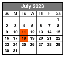 Elvis Live by Jerry Presley - Madison Square Garden Show July Schedule