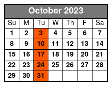 Elvis Live by Jerry Presley - Madison Square Garden Show October Schedule
