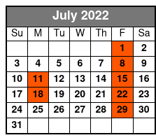Chicago Color My World Tribute July Schedule