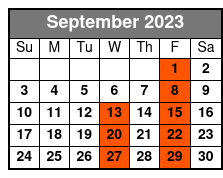 Chicago Color My World Tribute September Schedule