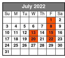 Fleetwood Mac Dreams July Schedule