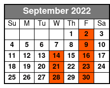 Fleetwood Mac Dreams September Schedule