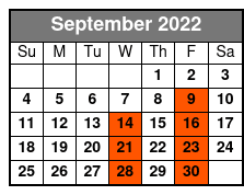 Neil Sedaka September Schedule