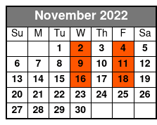 Neil Sedaka November Schedule