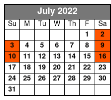 Rockitman - A Elton John Tribute July Schedule