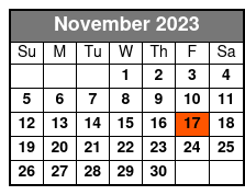 George Strait a Country Legend November Schedule