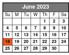 Elvis and The Blackwoods Gospel Show June Schedule