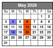 A Neil Diamond Tribute  May Schedule