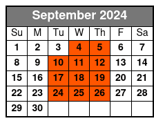 A John Denver Songbook September Schedule
