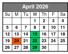 God & Country Theater Tribute Shows April Schedule