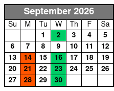 God & Country Theater Tribute Shows September Schedule