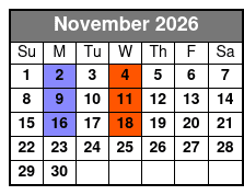 God & Country Theater Tribute Shows November Schedule