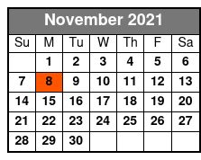 Gene Watson Floor Seating November Schedule