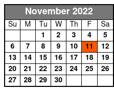 Gene Watson Floor Seating November Schedule