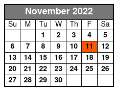 Gene Watson Mezzanine Seating November Schedule