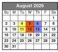 Platters & Golden Sounds of the 50s Tribute August Schedule