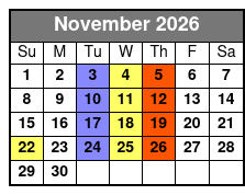 Platters & Golden Sounds of the 50s Tribute November Schedule