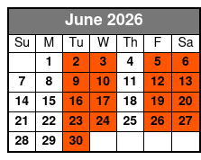 Branson's Murder Mystery Dinner Show June Schedule