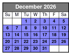 Vigilante Extreme Ziprider December Schedule