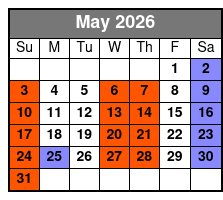 Reza Edge of Illusion Magic Show May Schedule