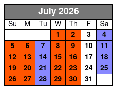 Reza Edge of Illusion Magic Show July Schedule