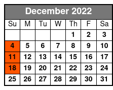 Oh Happy Day December Schedule