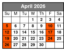 America's Top Country Hits April Schedule