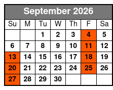 America's Top Country Hits September Schedule