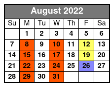 Hot Rods & High Heels August Schedule