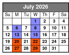 Hot Rods & High Heels July Schedule