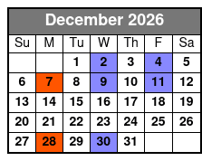 Hot Rods & High Heels Christmas Show December Schedule