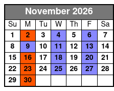 Hot Rods & High Heels November Schedule