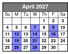 Hot Rods & High Heels April Schedule