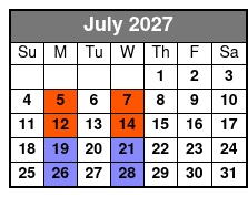 Hot Rods & High Heels July Schedule
