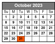 VIP Wine Tasting and Dinner Tour October Schedule