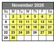 Discover Branson Luxury Mercedes Van Tour November Schedule