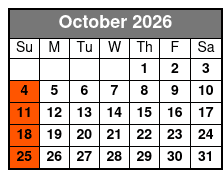 Ozark's Country Featuring The Bilyeus & Friends  October Schedule