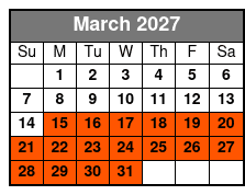 History of Fishing Museum  March Schedule