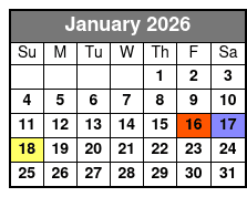 Menopause the Musical 2 VIP Seating January Schedule
