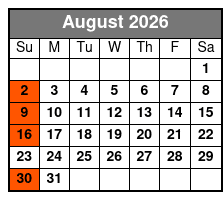 Ozarks Gospel Music show August Schedule