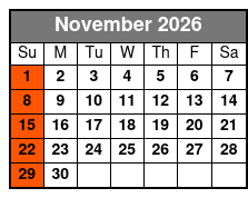 Ozarks Gospel Music show November Schedule