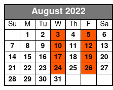 Doug Gabriel Show August Schedule