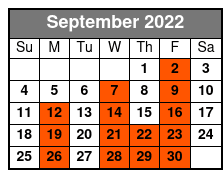 Doug Gabriel Show September Schedule
