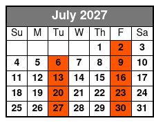 Doug Gabriel Show July Schedule