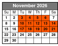 Doug Gabriel Christmas Show November Schedule