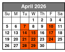 Doug Gabriel Show April Schedule