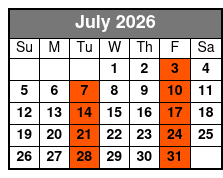 Doug Gabriel Show July Schedule