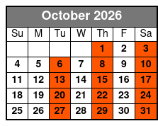 Patsy to Patsy October Schedule